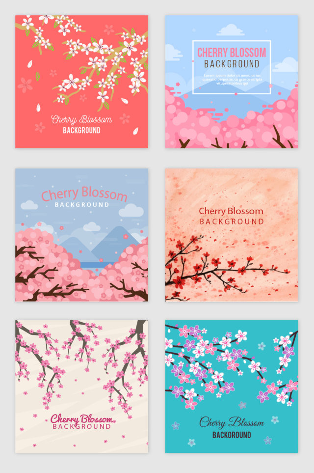 浪漫粉色桃花设计素材 浪漫粉色桃花设计素材