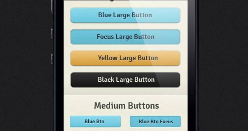 寻找iPhone App UI Kit Psd