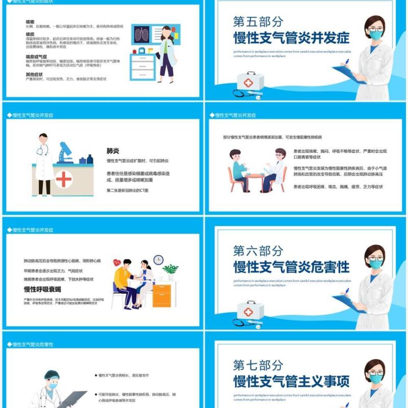慢性支气管炎介绍动态PPT模板