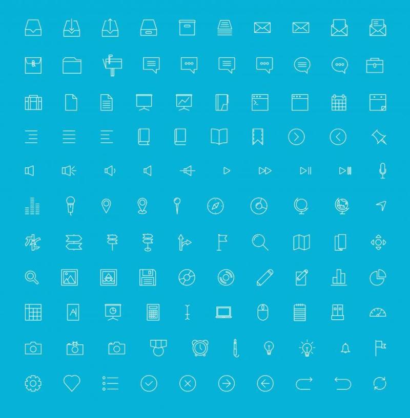 线性UI图标素材合集