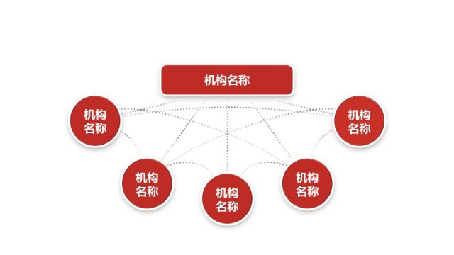 深红组织结构PPT图表-26