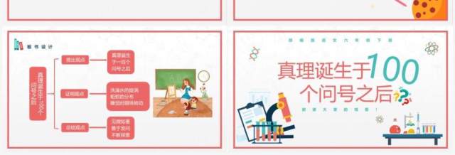 部编版六年级语文下册真理诞生于100个问号之后课件PPT模板 部编版六年级语文下册真理诞生于100个问号之后课件PPT模板