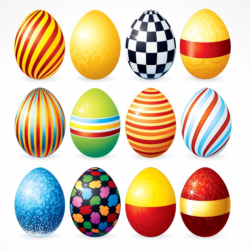 有图案和装饰的复活节彩蛋22