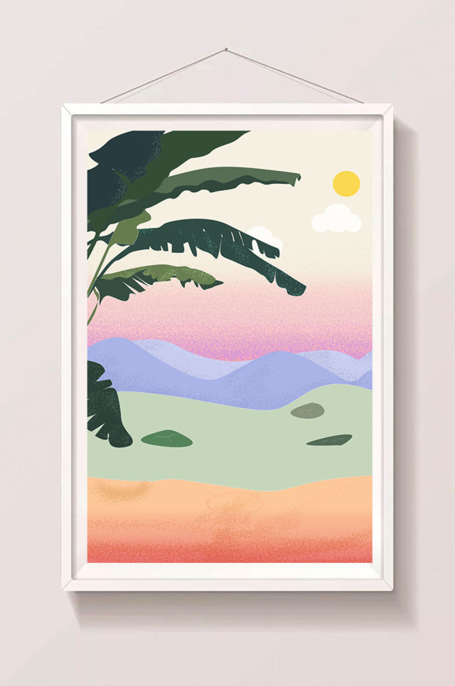 植物背景素材插画 植物背景素材插画