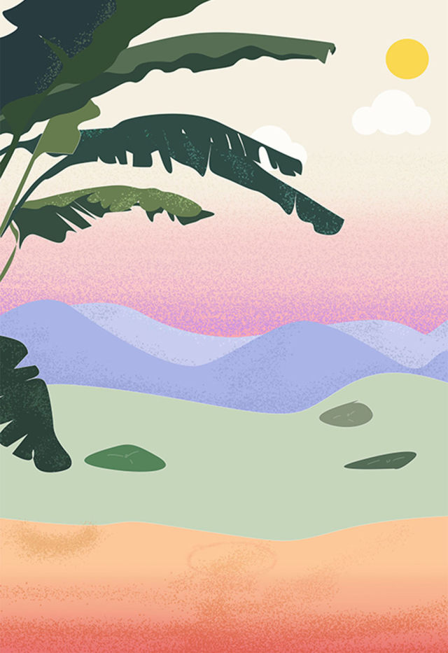 植物背景素材插画 植物背景素材插画
