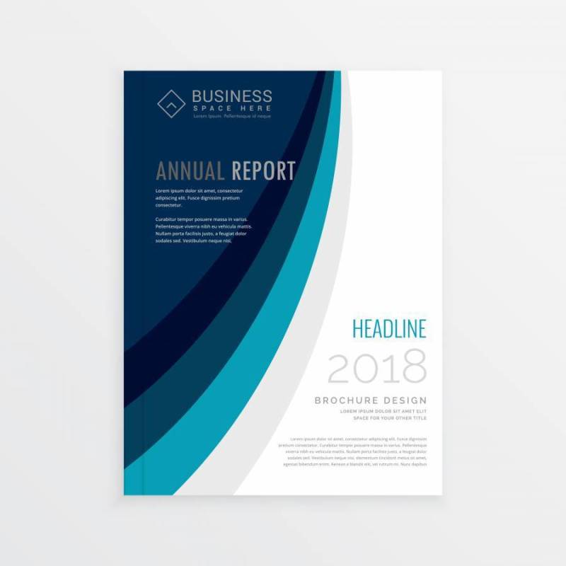 年度报告封面模板宣传册设计与蓝线wav