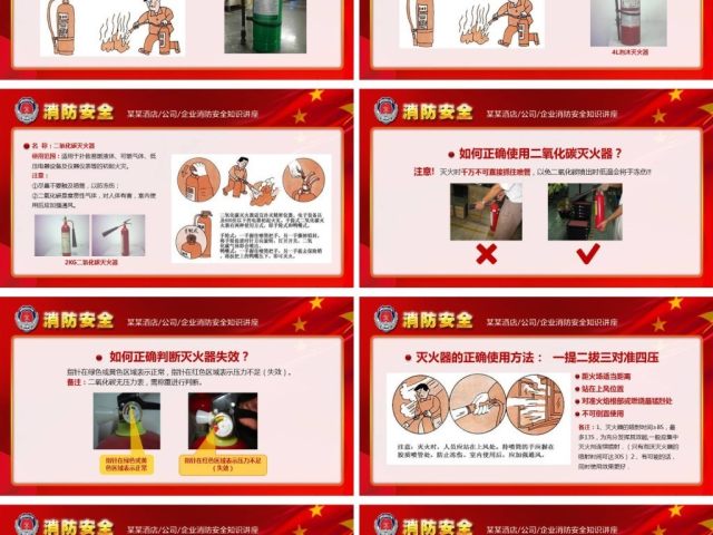 消防安全图片知识培训讲座ppt模板下载