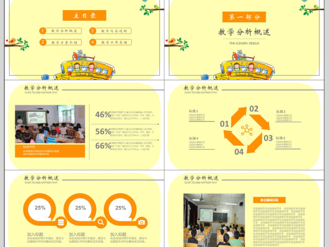卡通儿童教育课件ppt模板 卡通儿童教育课件ppt模板