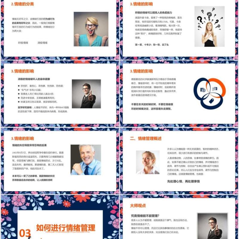 公司员工团队建设情绪管理培训课件PPT模板