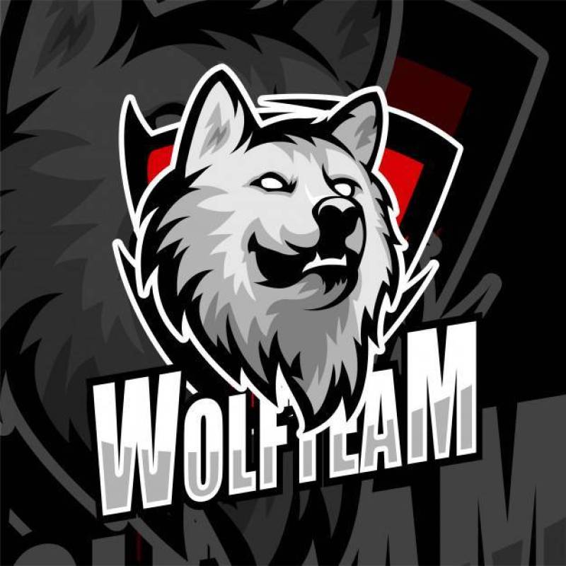 ESports Gaming Logo badge wolf team