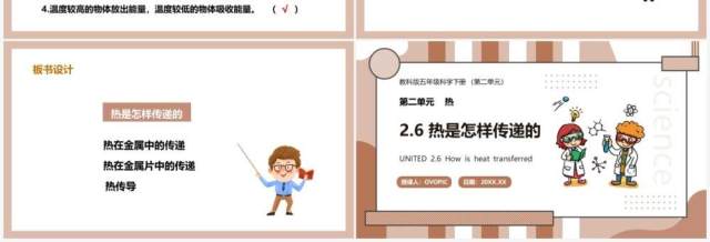 教科版五年级科学下册热是怎样传递的课件PPT模板 教科版五年级科学下册热是怎样传递的课件PPT模板