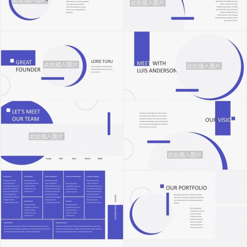 简约公司宣传企业产品介绍图片排版设计PPT模板BUSIGO - Business Powerpoint Template