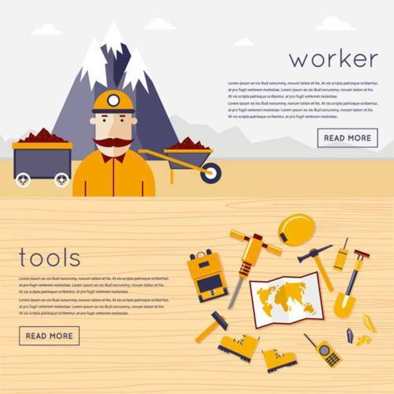 扁平化采矿主题