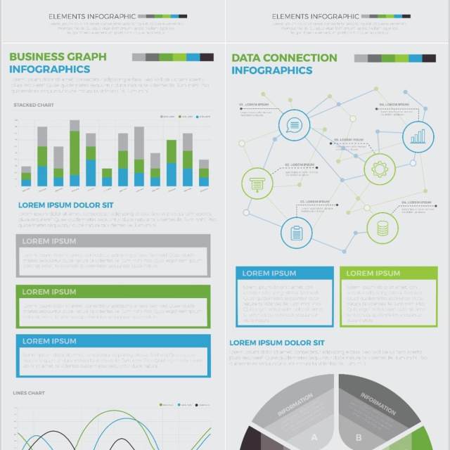 独家信息图形元素设计素材元素Exclusive Infographics Elements Design