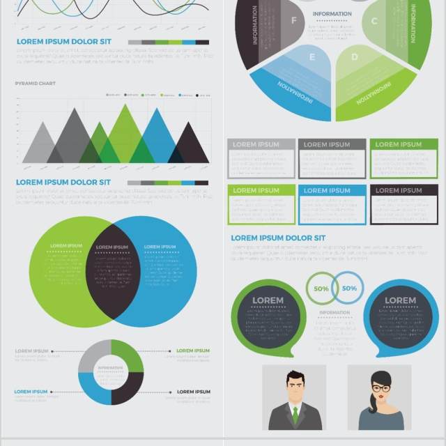 独家信息图形元素设计素材元素Exclusive Infographics Elements Design