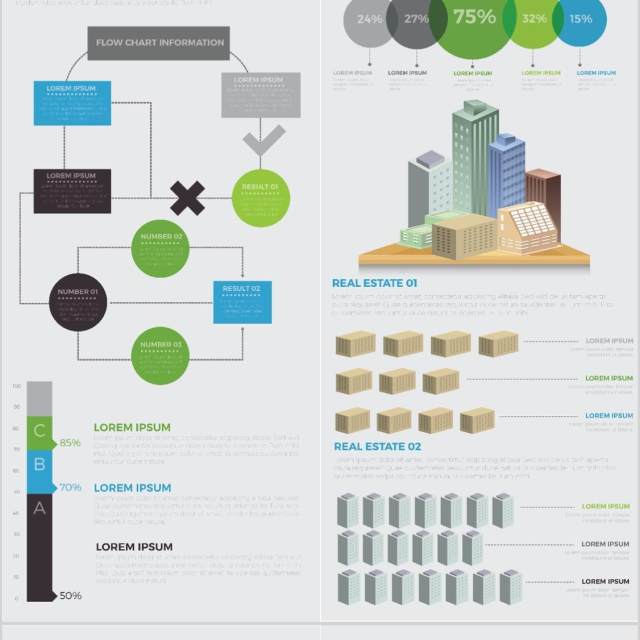 独家信息图形元素设计素材元素Exclusive Infographics Elements Design