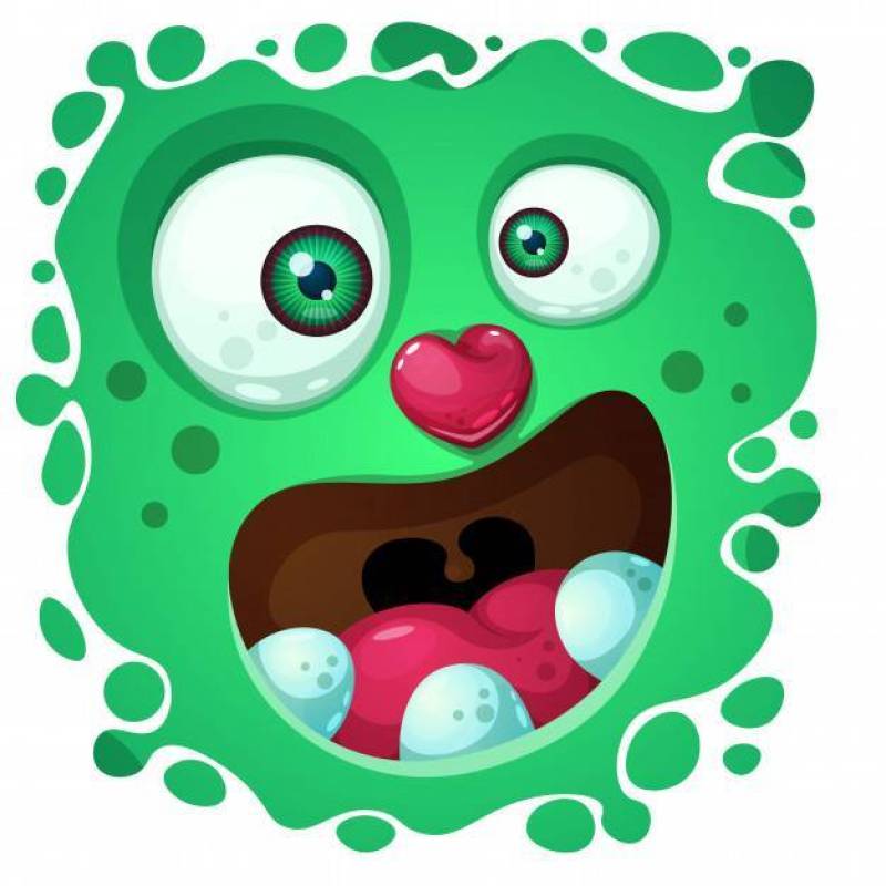 Cute crazy monster character