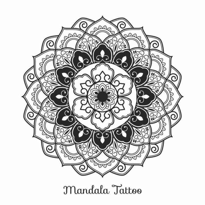 曼陀罗装饰品。波西米亚风格背景设计