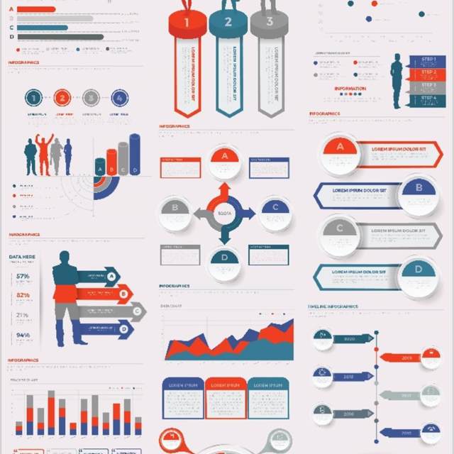 简单简洁信息图表图形素材Easy Infographics 简单简洁信息图表图形素材Easy Infographics