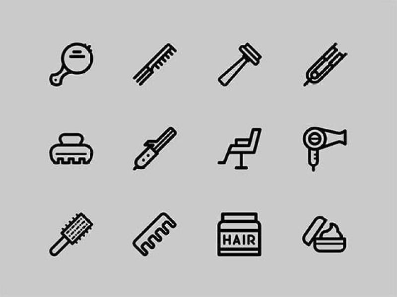 30 枚美发沙龙图标