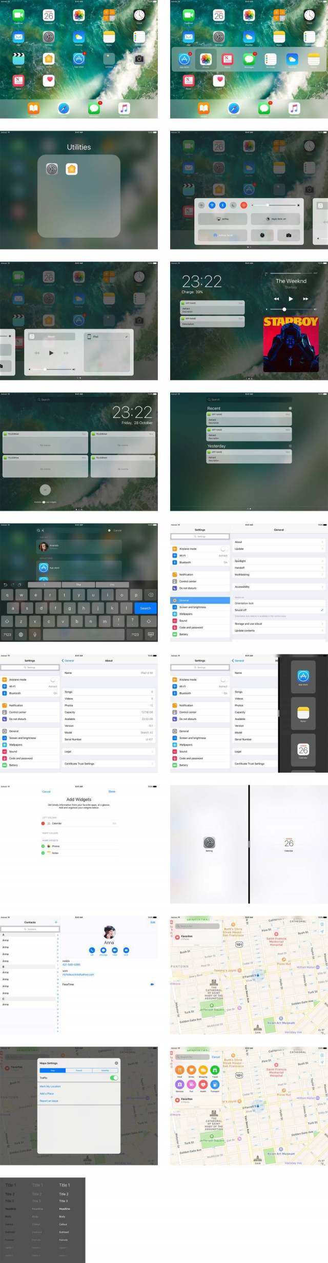 iPad Pro 9.7 iOS 10 界面包