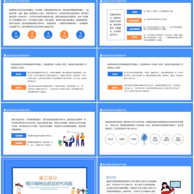 新闻特点要素结构相关知识写作方法动态PPT模板 新闻特点要素结构相关知识写作方法动态PPT模板