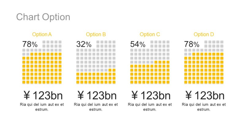 黄色办公人物PPT信息可视化图表40