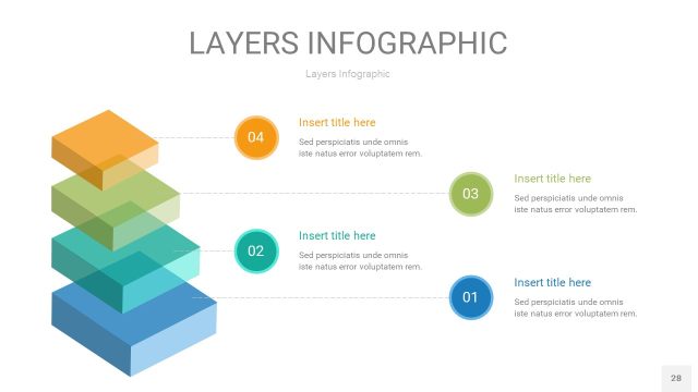多彩3D分层PPT信息图28