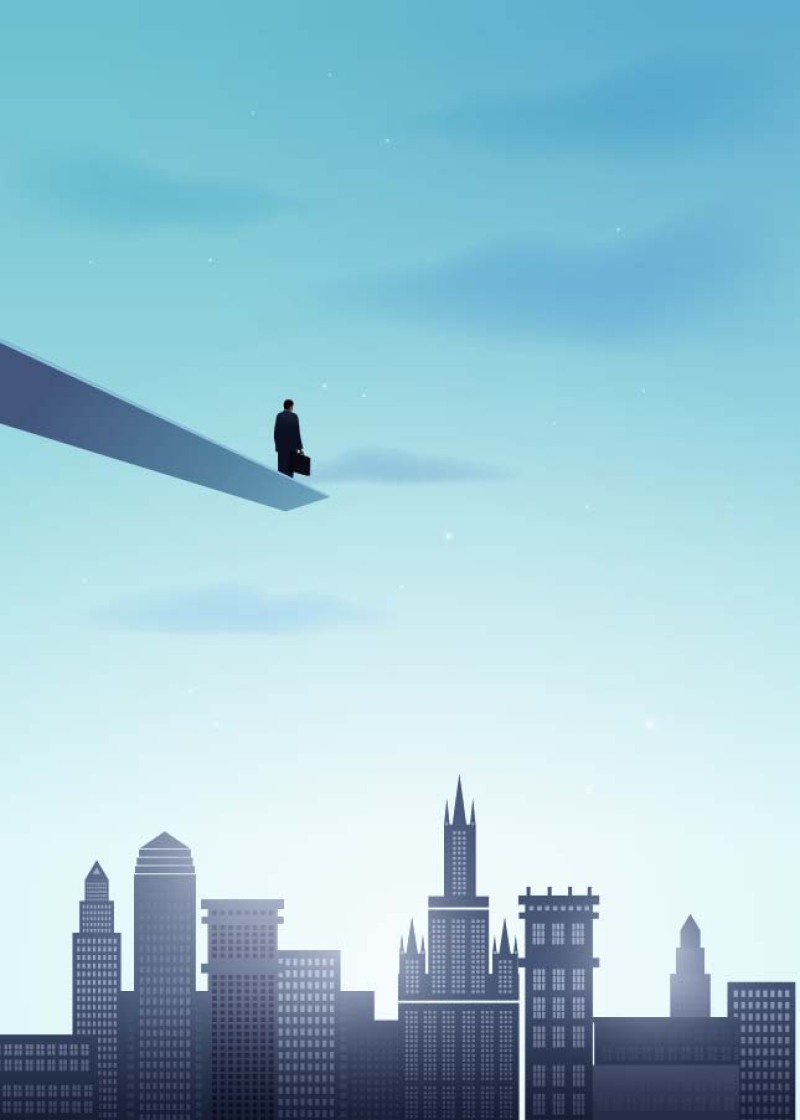 梦想成功人物插画AI矢量素材02