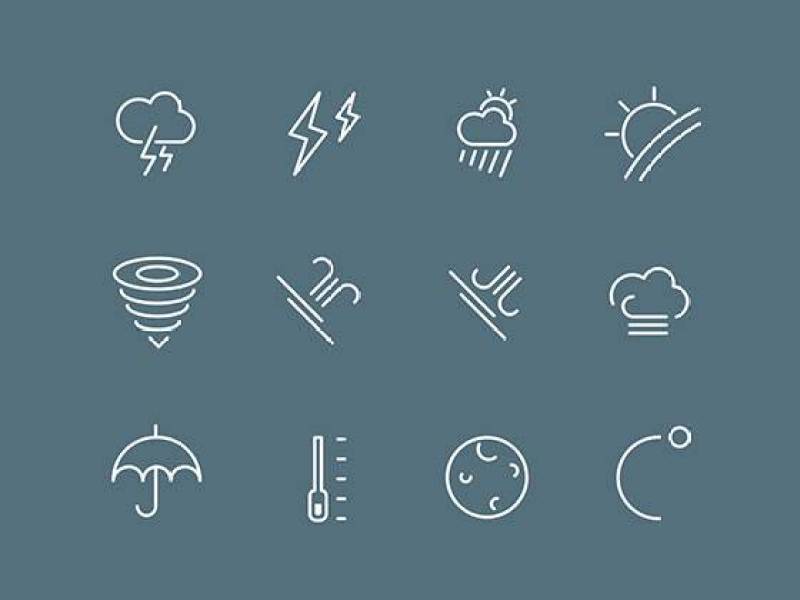 30 Weather Icons