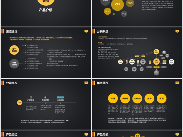 互联网项目介绍产品简介营销方案PPT模板