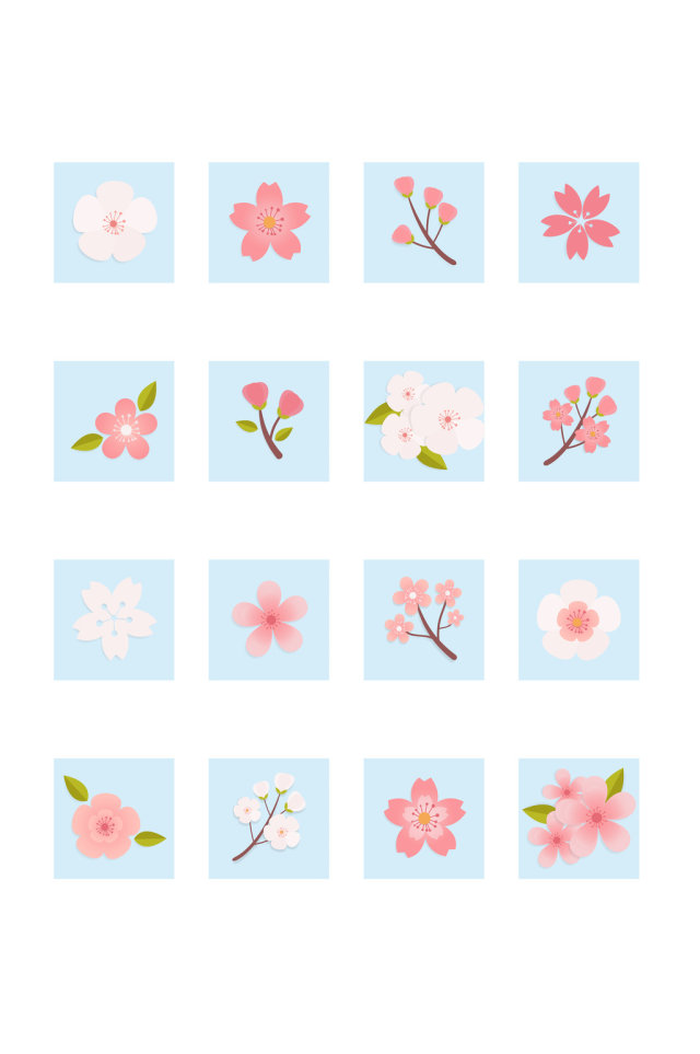 花朵矢量图标 花朵矢量图标