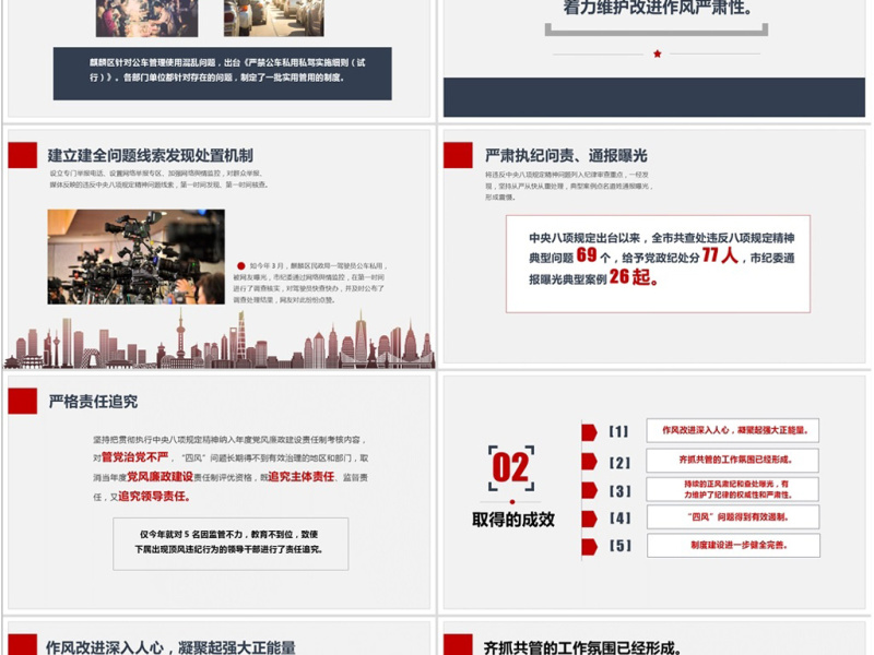 加强党的作风建设纠四风内容完整PPT模板
