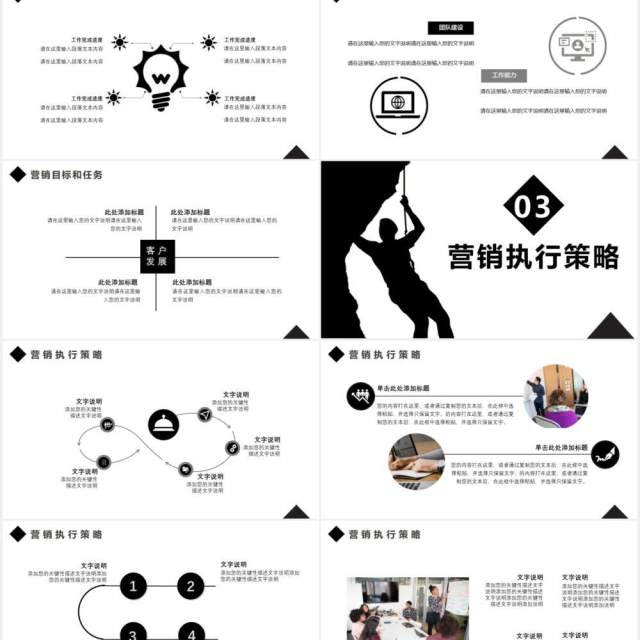 商务风2021市场营销计划工作汇报总结报告通用PPT模板