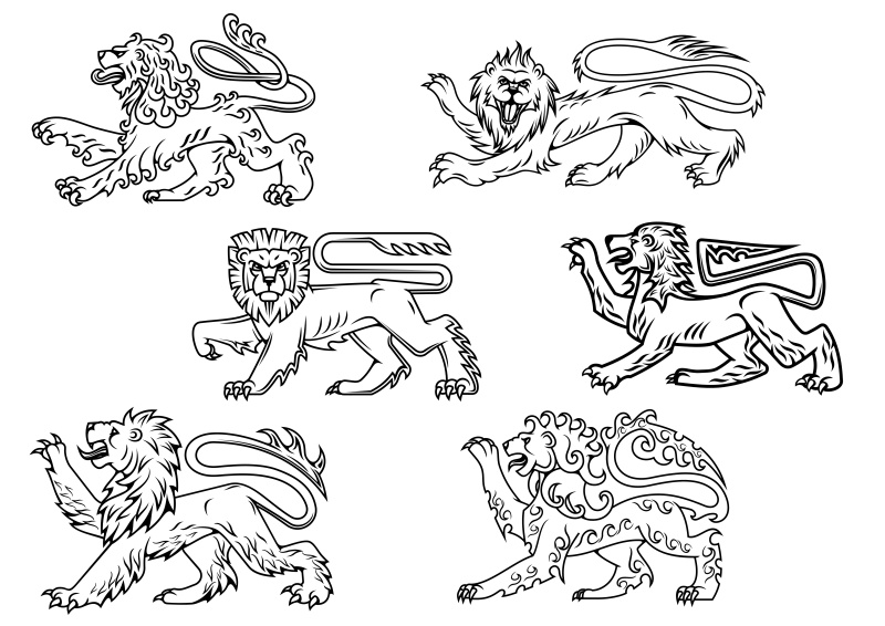 纹章轮廓与书法元素15