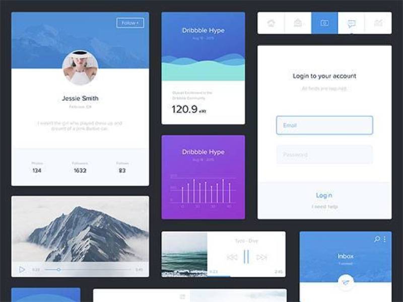 Blue UI Kit