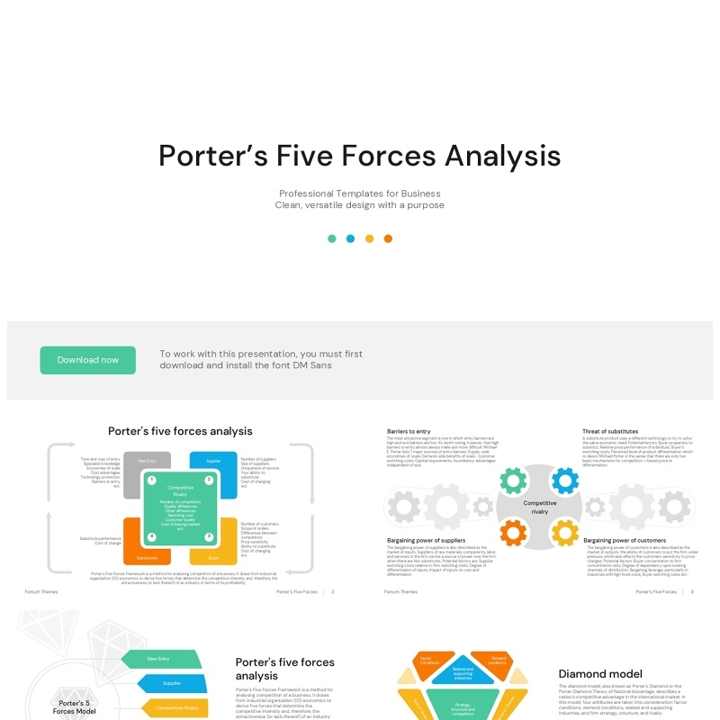 搬运工信息图PPT模板PP Porter