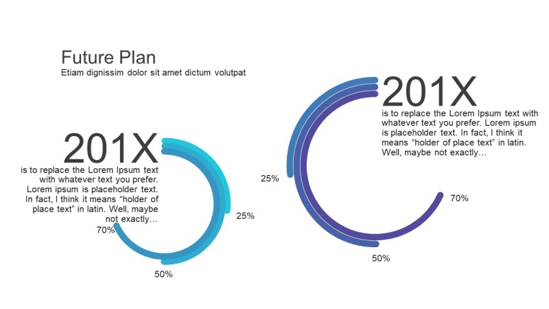 蓝色数据百分比-17