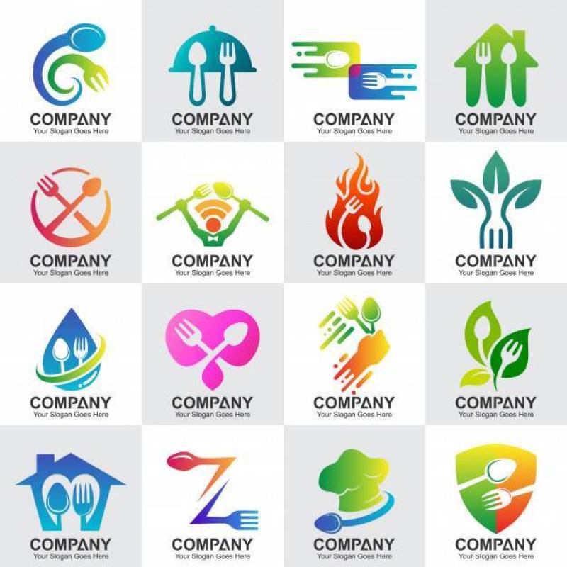 Set of restaurant and cooking logos