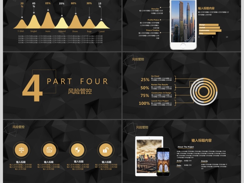 简约大气黑金商务策划融资计划书