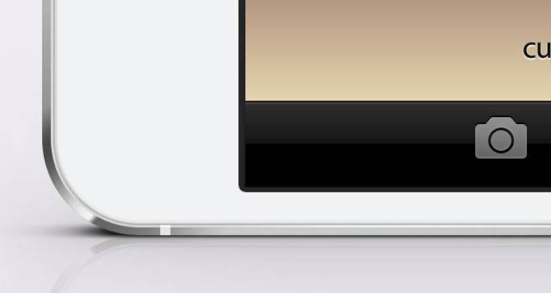 iPhone 5 Psd Landscape Mockup