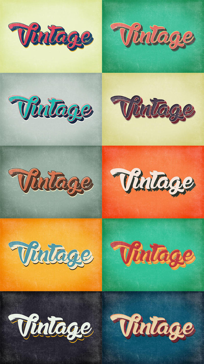 10 复古和复古风格