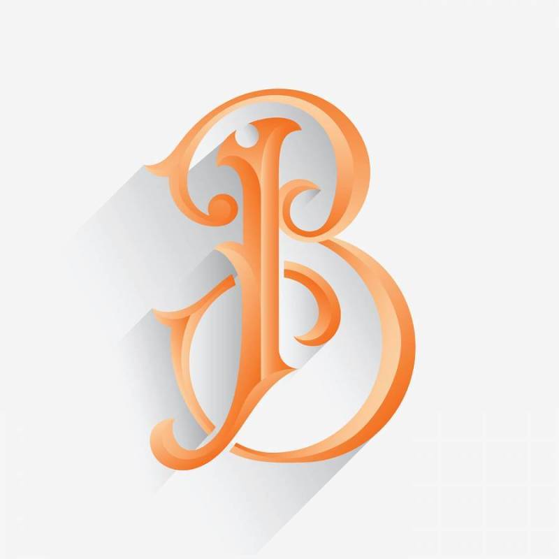字母B的版式