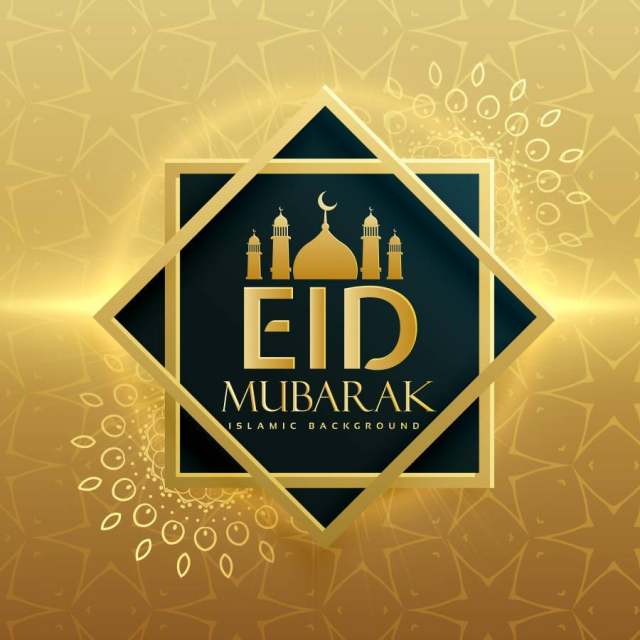 优质eid穆巴拉克伊斯兰节日贺卡设计