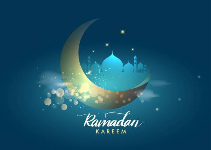 Ramadan background, card template, place for text greeting card