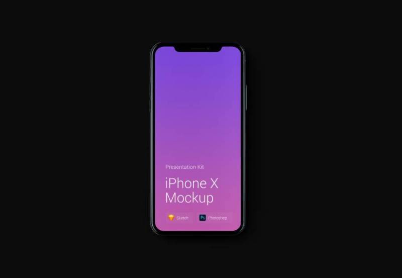 iPhone X Mockup可变颜色