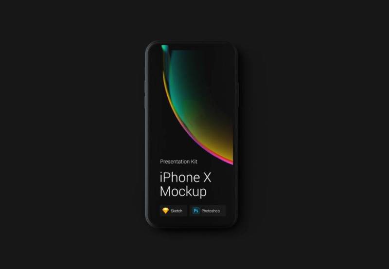iPhone X Mockup可变颜色