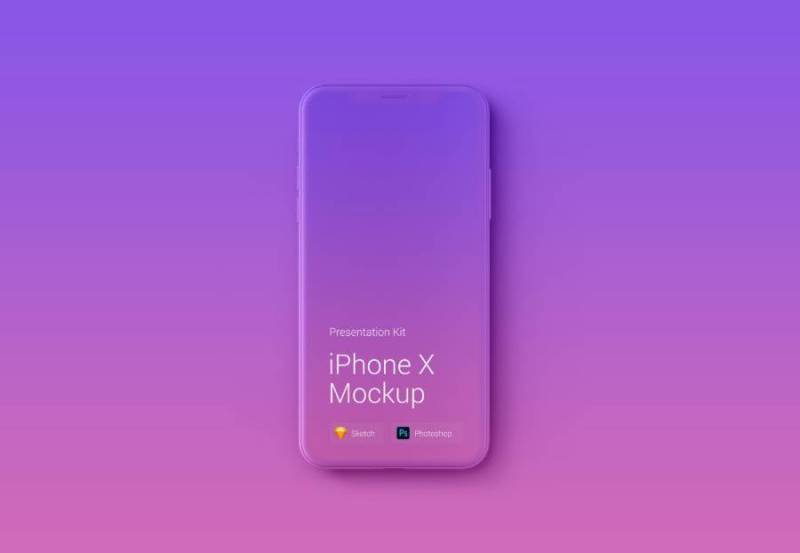 iPhone X Mockup可变颜色