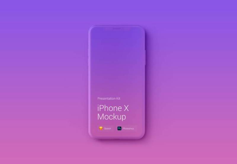 iPhone X Mockup可变颜色
