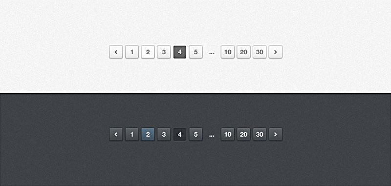 页码条——PSD分层素材